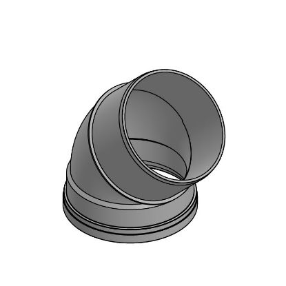 Picture of 375MM X 45(15) ELBOW SPXG PVC DR35