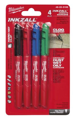 Picture of 48-22-3106 COLORED FINE PT MARKERS 4 P