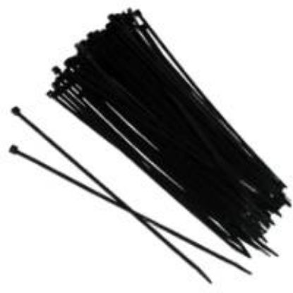 Picture of 86109 (100) 11 NYLON TIES BLK