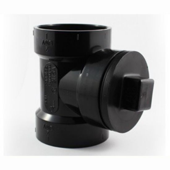 Picture of 4 ABS DWV HXFPT CLEANOUT TEE W/PLUG