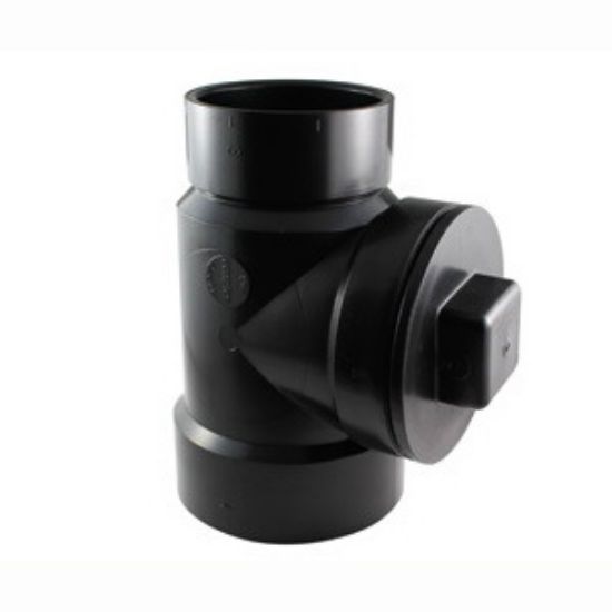 Picture of 4X3 ABS DWV HXFPT CLEANOUT TEE W/PLUG