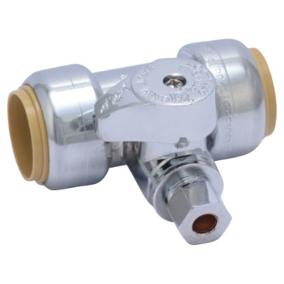 Picture of N++ 24985 3/4"X1/4" COMP TEE STOP VALVE