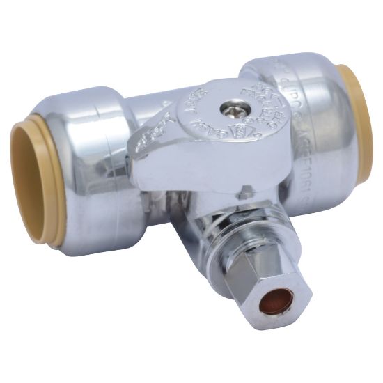 Picture of N++ 24985 3/4"X1/4" COMP TEE STOP VALVE