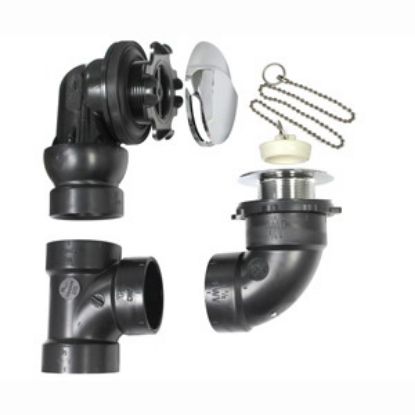 Picture of 333854 ABS DWV CONV WST&OVFL W/PLG&C