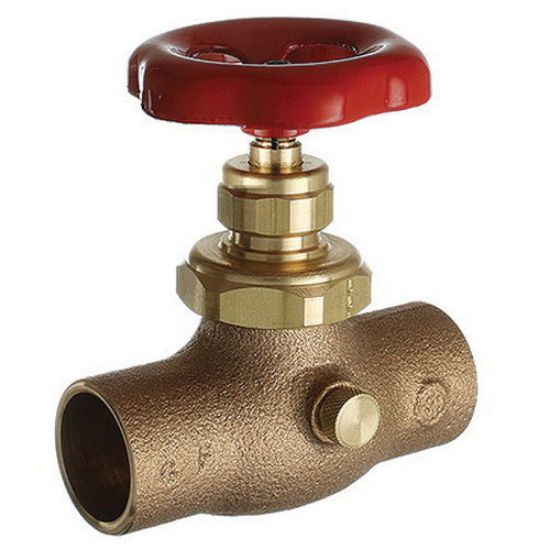 Compression Stop Bundle Dahl E2312-66 Lead Free Rough Brass Brass Straight Compression Stop, 3/ ...
