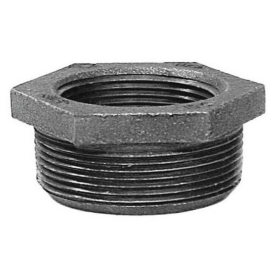 Picture of DOM 1-1/2 X 1-1/4" MXF BLK MALL HEX BUSH
