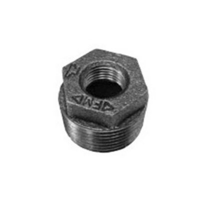 Picture of DOM 3/8 X 1/4" MXF BLK MALL HEX BUSHING