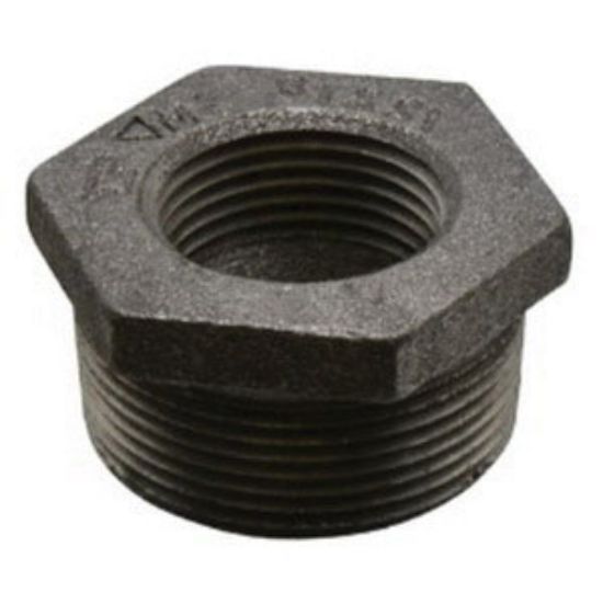 Picture of DOM 3/4 X 1/8" MXF BLK MALL HEX BUSHING