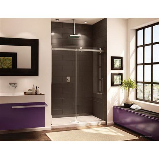 Fleurco NOV160-11-40 Inline Shower Door and Panel, 60 in. L x 75