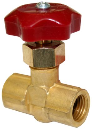 Picture of C++ 1/4" NPT FEM BRASS NEEDLE VALVE