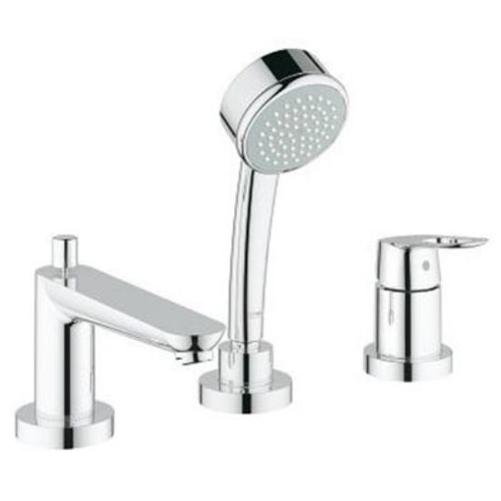 Grohe 19592000 BauLoop 1 Lever Handle 3-Hole Deck Mount Roman Tub ...