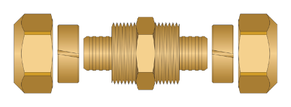 Picture of 69005 1/2 X 1/2 PEX COMP COUPLING