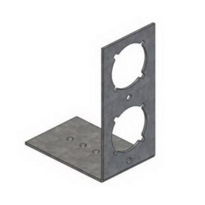 Picture of 709-L GALV L BRACKET W/1-3/8" KEYED HOLE