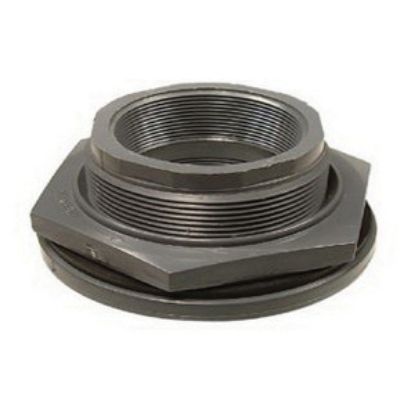 Picture of 1/2" PP/BLK FPTXFPT BULKHEAD FITTING