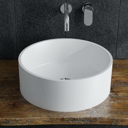 Picture of B9611 BASSINI VESSEL SINK GLOSS WHITE