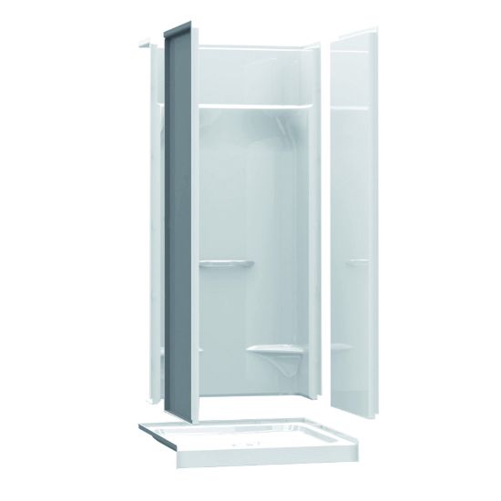 MAAX 145024000002093 35-7/8 in. x 36 in. x 76 in. Alcove Shower