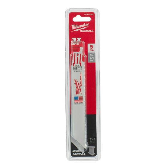Picture of 48005182 (5) 6" 14TPI RECIP BLADE SAWZ