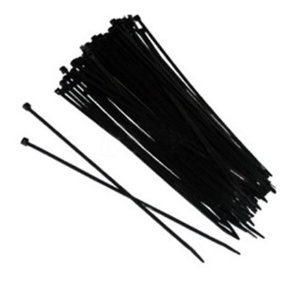 Picture of 86115 (100) 8 NYLON TIES BLK