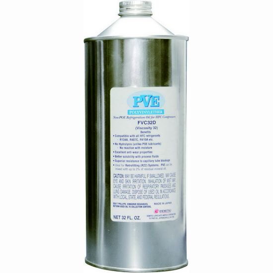Nu-Calgon Idemitsu FVC32D PVE Refrigeration Lubricant Oil, 1 qt