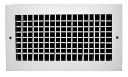 Picture of 24X8 ALUM VERT HORZ REG W/OBD WHIT