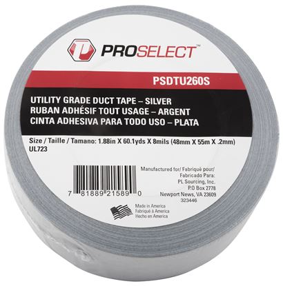 Picture of 2"X60 YRD DUCT TAPE UTILITY GRADE SILVER