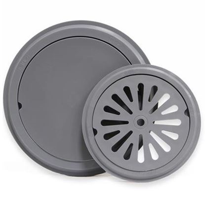 Picture of 8" PLASTIC CATCH BASIN RING GREY