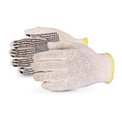 Picture of SQD/L COTTON PVC GRIP DOT PALM GLOVES PR