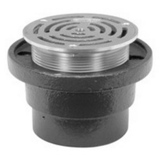 Zurn ZXN-211-A-3 Heavy-Duty Floor Drain with Nickel Bronze Round