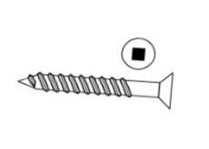 Picture of 10 X 1-1/2   FH SOCKET STEEL WOOD SCREW