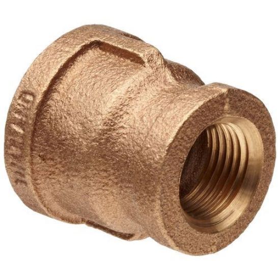 Picture of C++ 1-1/2 X 1" STD BRASS THRD COUPLING