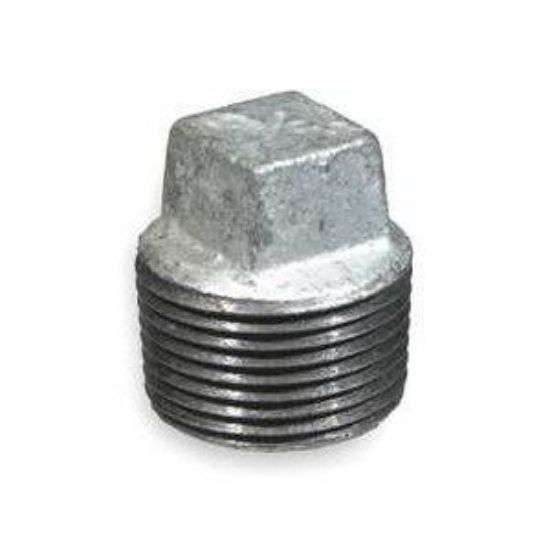 Picture of 3/4" GALV MALL SQ HEAD CORED PLUG