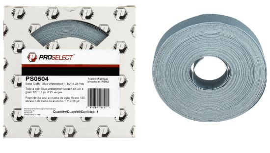 Picture of SAND CLOTH 1-1/2X25 YARDS 120 GRIT BLUE