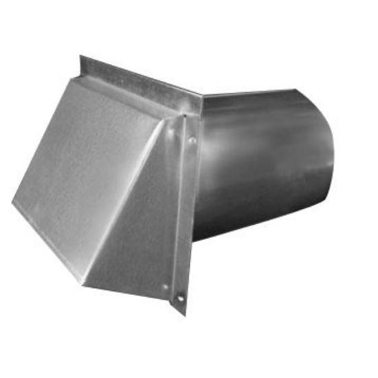 Picture of 051098 8" WALL CAP W/DAMPER GALV