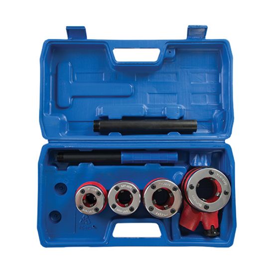 Silverline 595736 Pipe Threading Kit, 1/2, 3/4, 1 & 1-1/4 in. Npt ...