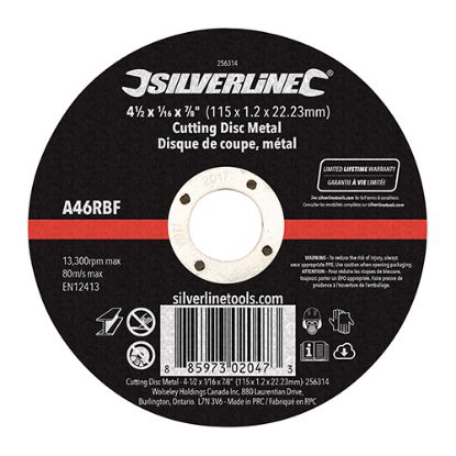 Picture of C++ 256314 GRINDING DISK METAL 4.5X1/16X