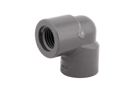 Picture of 1"/2" X 90D PVC 80 THRD ELBOW