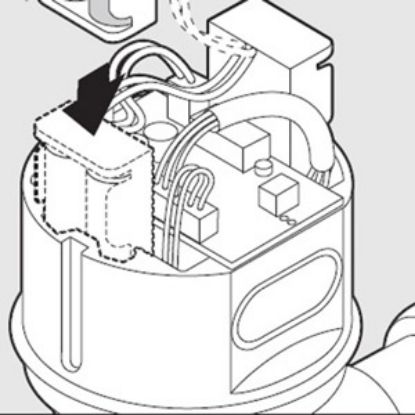 Picture of 104536 PLASTIC FLUSH VALV CAP MOUNT 1/BX