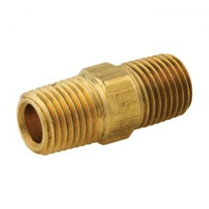 Picture of C++ 375A 1/4 MIP BOTH ENDS HEX NIPPLE