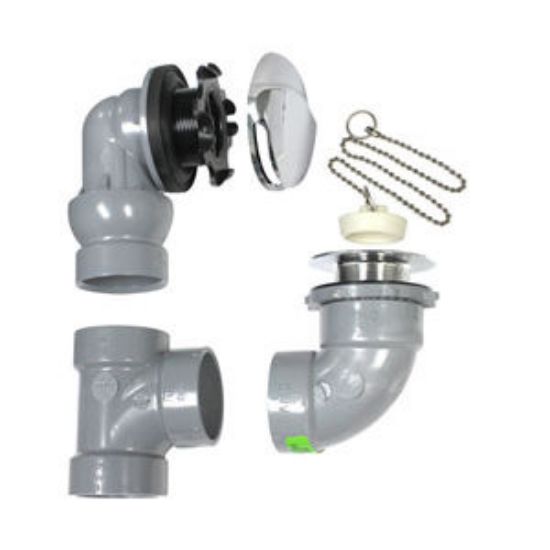 Picture of 383854 FR DWV CONV WST&OVFL W/PLG&CHN