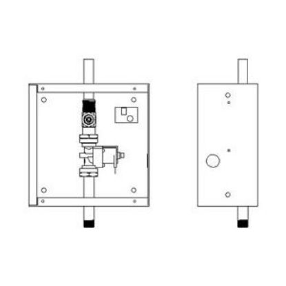 Picture of 1600T9003RI E-CONCEALED HW URINAL VALVE