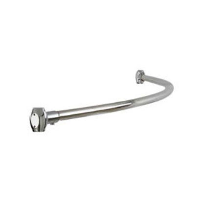 Picture of 1280 SHWR ROD CURVED W/MNTN HARDW PLT/ST