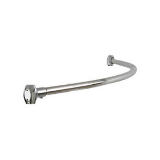 Picture of 1280 SHWR ROD CURVED W/MNTN HARDW PLT/ST