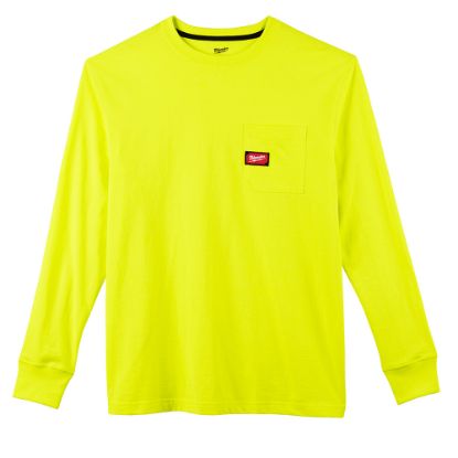 Picture of 602HV-2X HD POCKET TEE LS HI VIS 2X