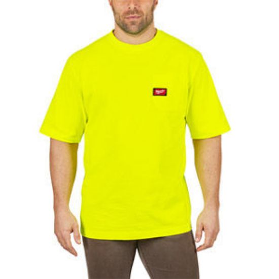 Picture of 601HV-M HD POCKET TEE SS HI VIS M
