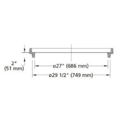 Picture of C20 750MM X 50MM CI RISER WITH COACH