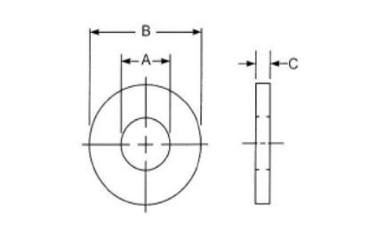 Picture of 1 X 2-1/2 FLT WSHR ZN 10PK