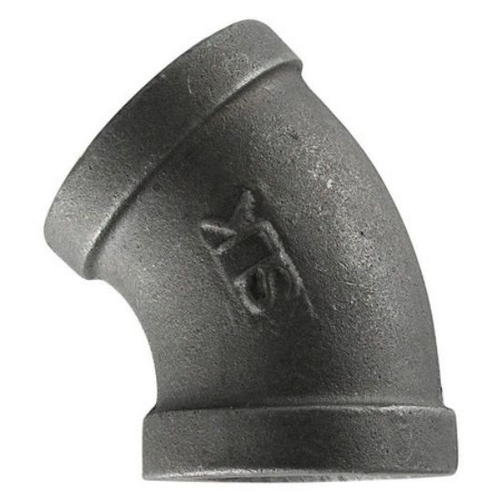 Picture of 1/2" XH BLK MALL 45 ELBOW