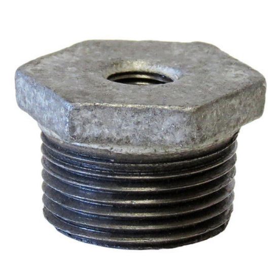 Picture of 3/4 X 1/2" MXF HEX GALV MALL BUSHING
