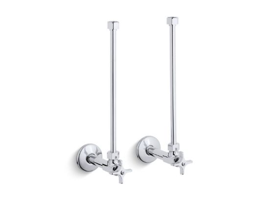 Picture of 7606-P-CP LAV SPLY 1/2 PAIR W/STOP