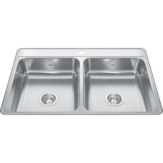 Picture of CDLA332261 SINK TOP MNT DBL BOWL SS SINK